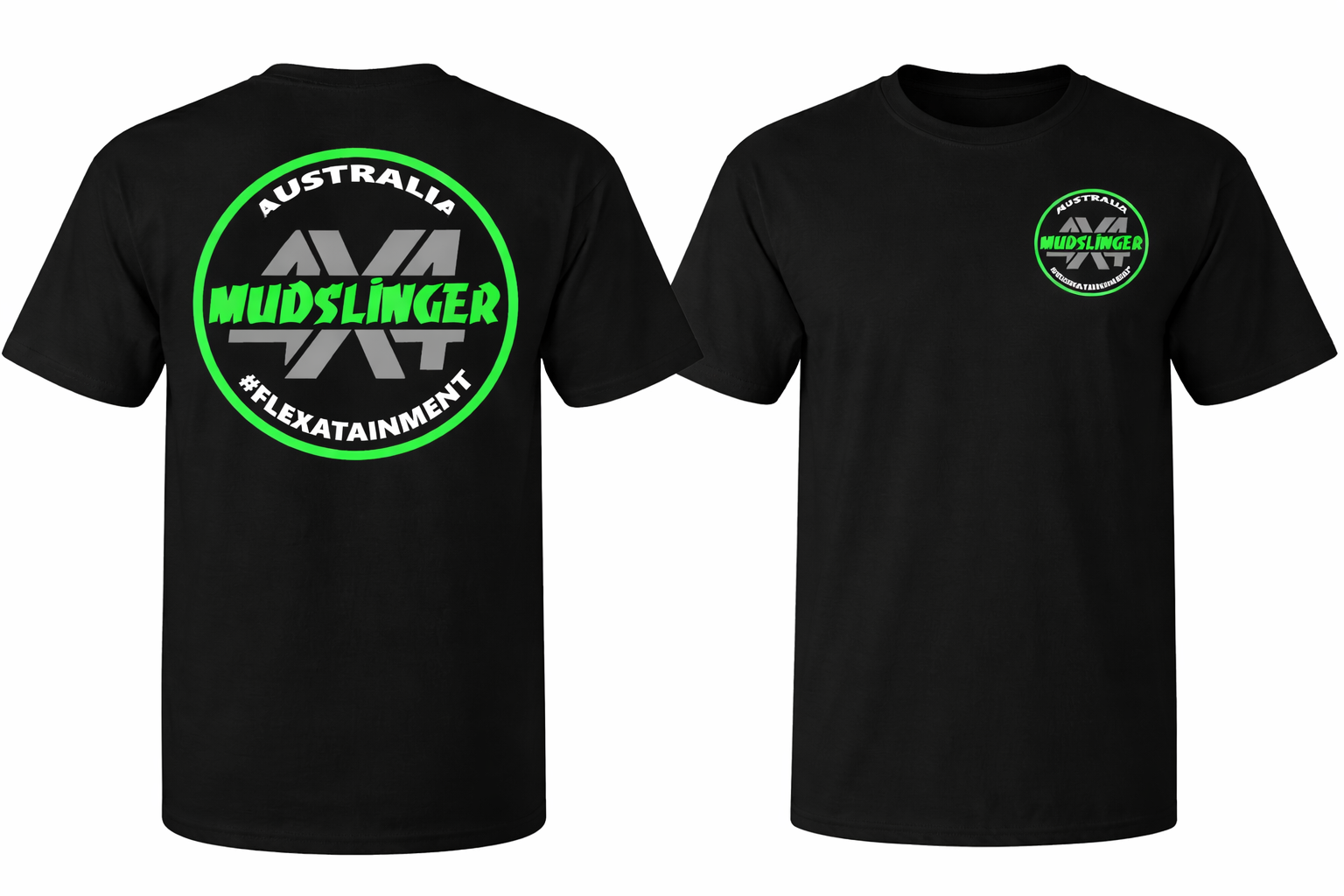 Mudslinger 4X4 t-shirt coloured logo