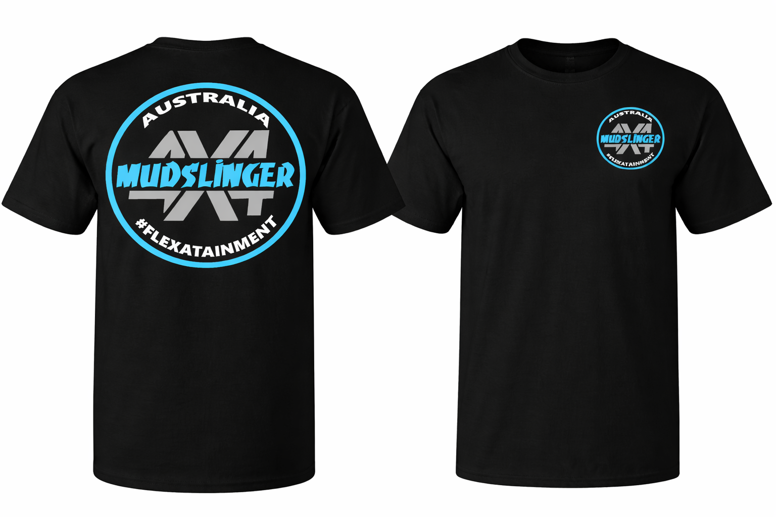 Mudslinger 4X4 t-shirt coloured logo