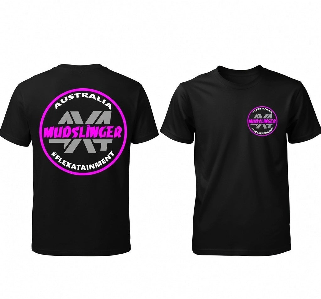 Mudslinger 4X4 t-shirt coloured logo